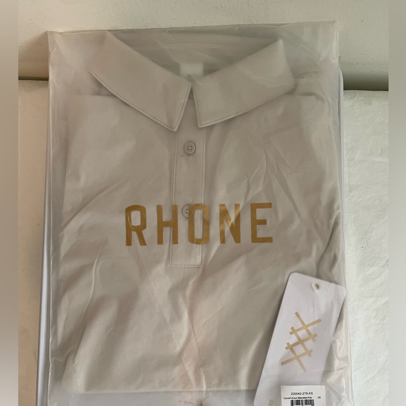 NWT Rhone Course to Court Sleeveless Polo in Sand XS UPF 50+ - Picture 5 of 11